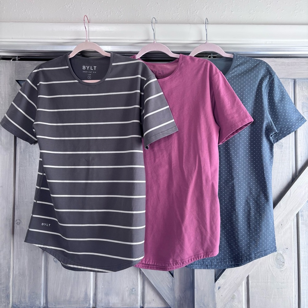 BYLT Drop-Cut Lux Short Sleeve Size Small BUNDLE OF 3‎ $120